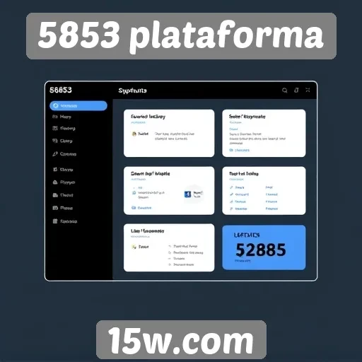 Análise da interface do usuário na 5853 plataforma